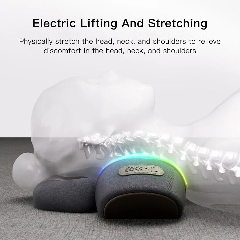 Heated Neck Massager Pillow – Electric Cervical Support & Vibration Relaxation