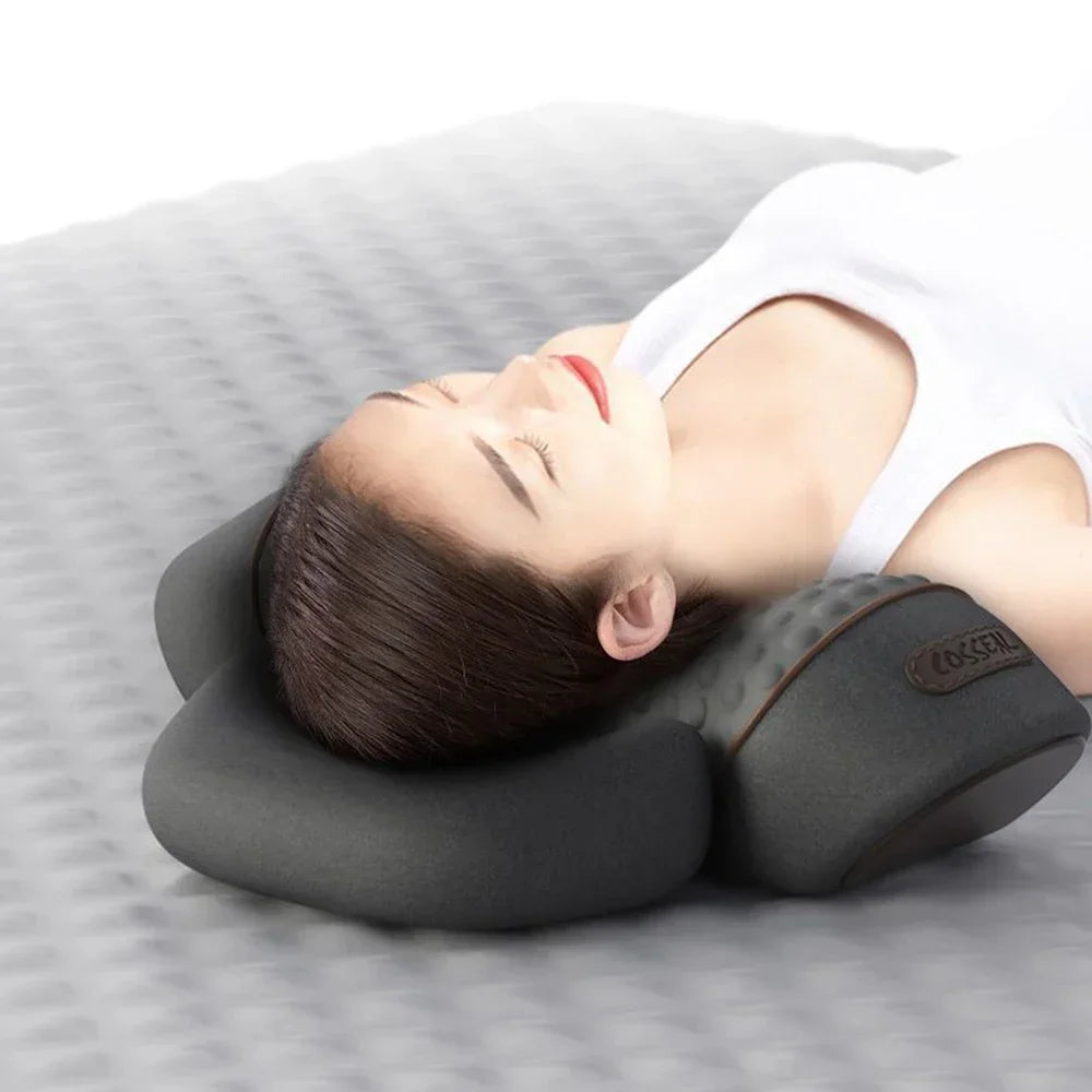 Heated Neck Massager Pillow – Electric Cervical Support & Vibration Relaxation